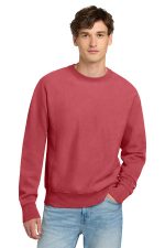 Champion Reverse Weave Garment-Dyed Crewneck Sweatshirt. GDS149 Crimson