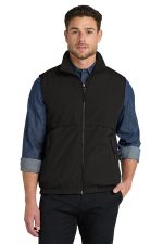 Port Authority Reversible Charger Vest. J7490 True Black