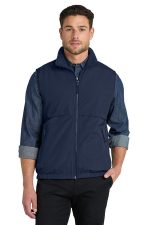 Port Authority Reversible Charger Vest. J7490 True Navy