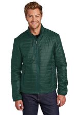 Port Authority Packable Puffy Jacket J850 Tree Green/ Marine Green