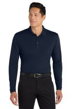 Port Authority Dry Zone UV Micro-Mesh Long Sleeve Polo K110LS River Blue Navy