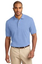 Port Authority Heavyweight Cotton Pique Polo. K420 Light Blue