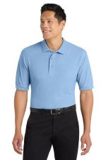 Port Authority Extended Size Silk Touch Polo K500ES Light Blue