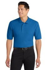 Port Authority Extended Size Silk Touch Polo K500ES Strong Blue