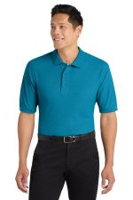 Port Authority Extended Size Silk Touch Polo K500ES Turquoise