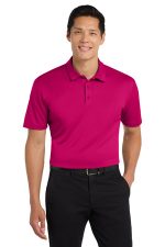 Port Authority Silk Touch Performance Polo. K540 Pink Raspberry