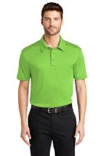 Port Authority Silk Touch Performance Pocket Polo. K540P Lime