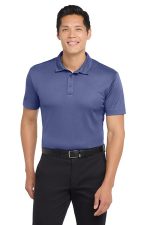 Port Authority Heathered Silk Touch Performance Polo. K542 Royal Heather