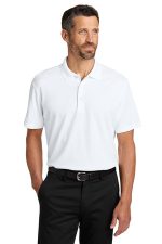 Port Authority Plaited Pique Polo K620 White