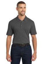 Port Authority EZCotton Polo. K8000 Charcoal Heather