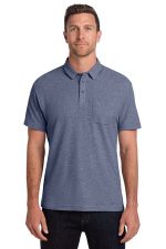 Port Authority C-FREE Cotton Blend Pique Pocket Polo K868 Navy Heather