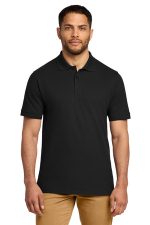 Port & Co Combed Ring Spun Pique Polo. KP1500 Jet Black