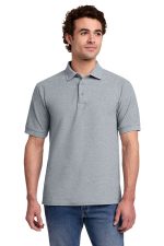 Port & Co Core Blend Pique Polo. KP155 Athletic Heather