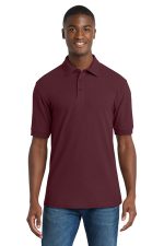 Port & Co Core Blend Pique Polo. KP155 Athletic Maroon