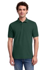 Port & Co Core Blend Pique Polo. KP155 Dark Green