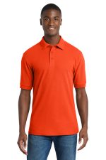 Port & Co Core Blend Pique Polo. KP155 Orange