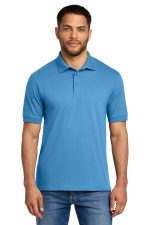 Port & Co Core Blend Jersey Knit Polo. KP55 Aquatic Blue