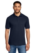 Port & Co Tall Core Blend Jersey Knit Polo. KP55T Deep Navy