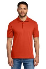 Port & Co Tall Core Blend Jersey Knit Polo. KP55T Orange