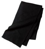 Port Authority Knitted Scarf. KS01 Black
