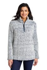 Port Authority Women's Cozy 1/4-Zip Fleece L130 Navy Heather
