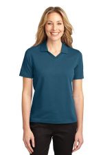 Port Authority Women's Rapid Dry Polo. L455 Moroccan Blue