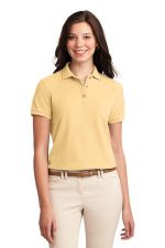 Port Authority Women's Silk Touch Polo. L500 Banana
