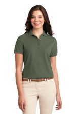 Port Authority Women's Silk Touch Polo. L500 Clover Green