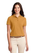 Port Authority Women's Silk Touch Polo. L500 Gold