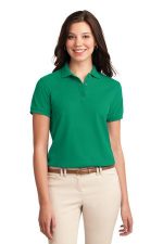 Port Authority Women's Silk Touch Polo. L500 Kelly Green