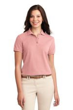 Port Authority Women's Silk Touch Polo. L500 Light Pink