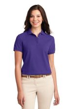 Port Authority Women's Silk Touch Polo. L500 Purple