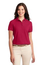 Port Authority Women's Silk Touch Polo. L500 Red