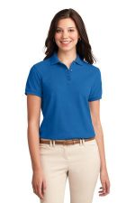 Port Authority Women's Silk Touch Polo. L500 Strong Blue