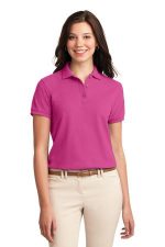 Port Authority Women's Silk Touch Polo. L500 Tropical Pink