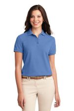 Port Authority Women's Silk Touch Polo. L500 Ultramarine Blue