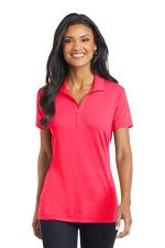 Port Authority Women's Cotton Touch Performance Polo. L568 Hot Coral