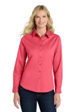 Port Authority Women's Long Sleeve Easy Care Shirt. L608 Hibiscus