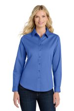 Port Authority Women's Long Sleeve Easy Care Shirt. L608 Ultramarine Blue