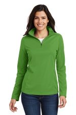 Port Authority Women's Pinpoint Mesh 1/2-Zip . L806 Treetop Green