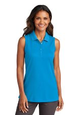 Port Authority Women's Dry Zone UV Micro-Mesh Sleeveless Polo LK110SV Coastal Blue
