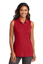 Port Authority Women's Dry Zone UV Micro-Mesh Sleeveless Polo LK110SV Rich Red