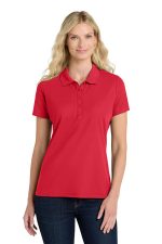 Port Authority Women's SuperPro React Polo. LK810 Rich Red