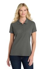 Port Authority Women's SuperPro React Polo. LK810 Storm Grey