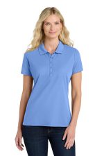 Port Authority Women's SuperPro React Polo. LK810 Ultramarine Blue