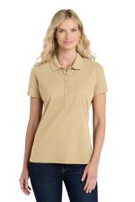 Port Authority Women's SuperPro React Polo. LK810 Wheat