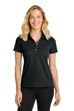 Port Authority Women's Dry Zone Stain-Release Grid Polo LK845 Deep Black