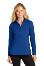 Port Authority Women's C-FREE Double Knit 1/4-Zip LK880 True Royal