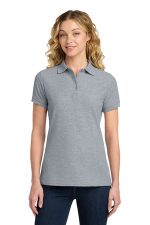 Port & Co Women's Core Blend Pique Polo. LKP155 Athletic Heather