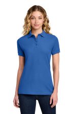 Port & Co Women's Core Blend Pique Polo. LKP155 Royal